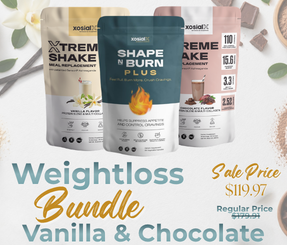 Weightloss bundle with Shape N Burn Plus and vanilla and chocolate shakes